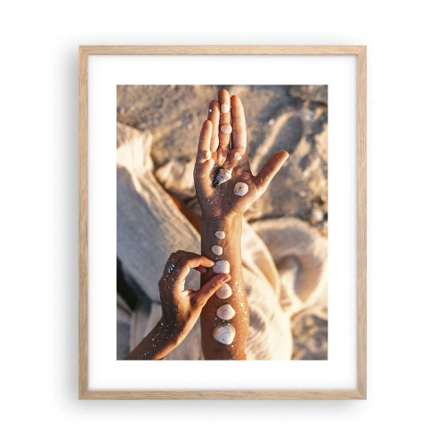 Plakát v rámu světlý dub - Krása na dosah - 40x50 cm