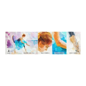 Vzor Fototapety Samolepicí Deluxe Sticker - Nevyslovený vděk, jemné kouzlo - Balerína, Tanec, Balet - 100x30 cm