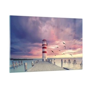 Obraz na skle - Čas jít do přístavu - 120x80 cm