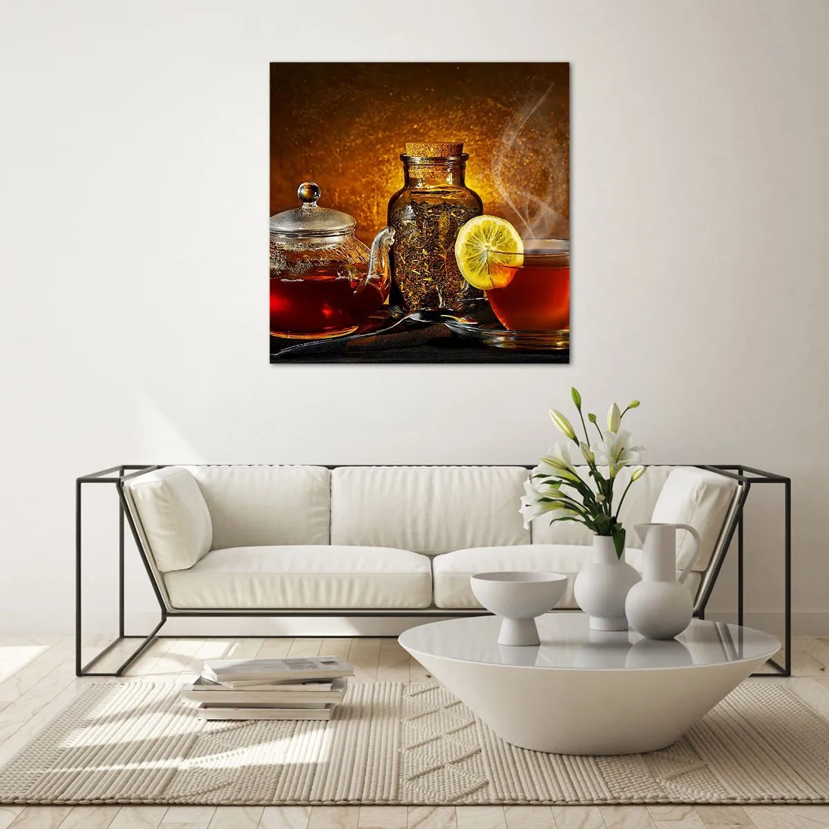 Obraz na skle - Ve stylu nizozemských mistrů - 50x50 cm