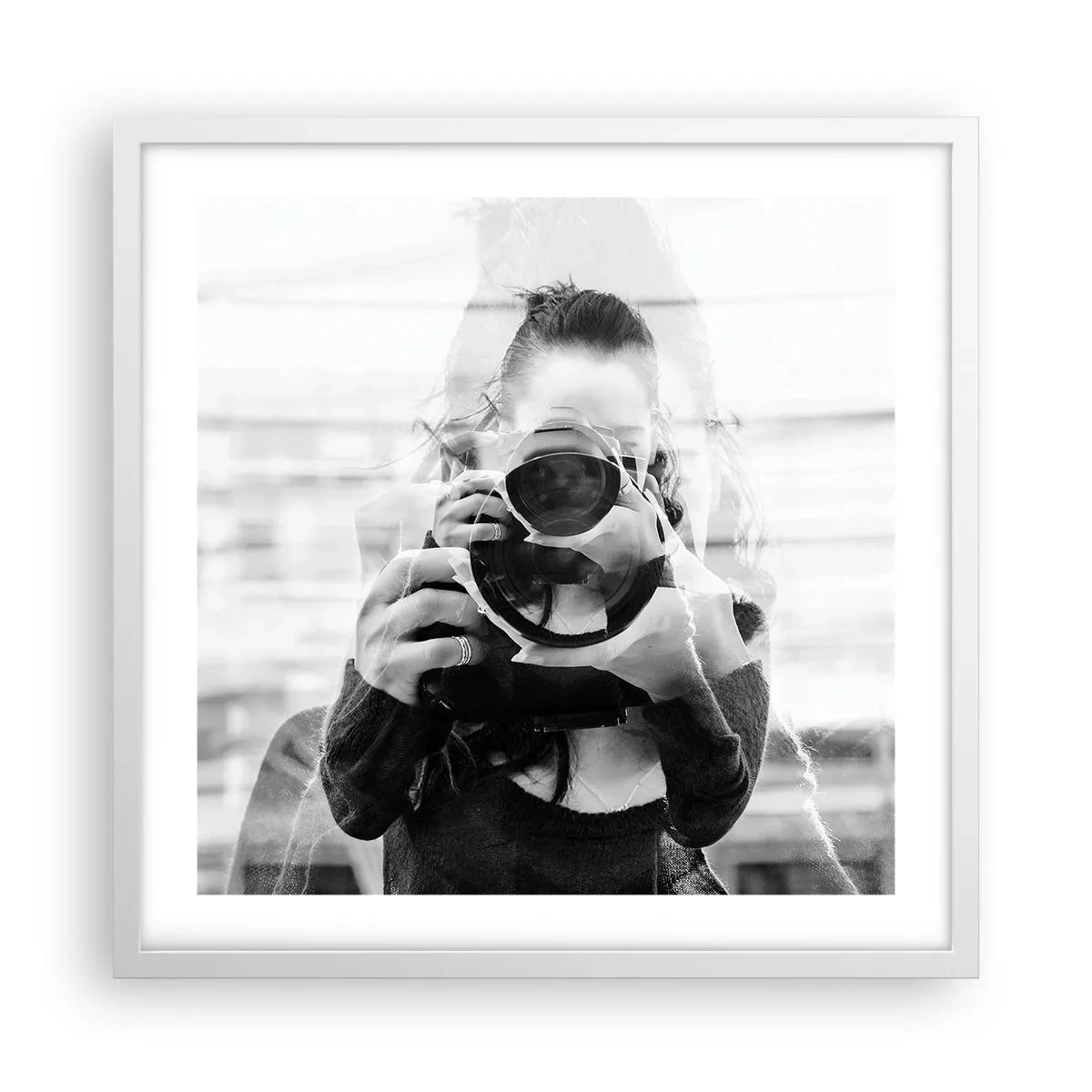 Plakát v bílém rámu - Tvůrce a materiál - 50x50 cm