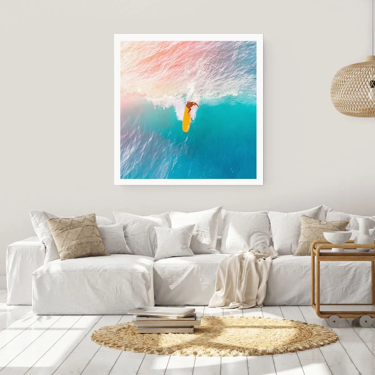 Plakát - Oceanický jezdec - 50x50 cm