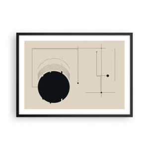 Plakát v černém rámu - Pružná a dynamická kompozice - 70x50 cm