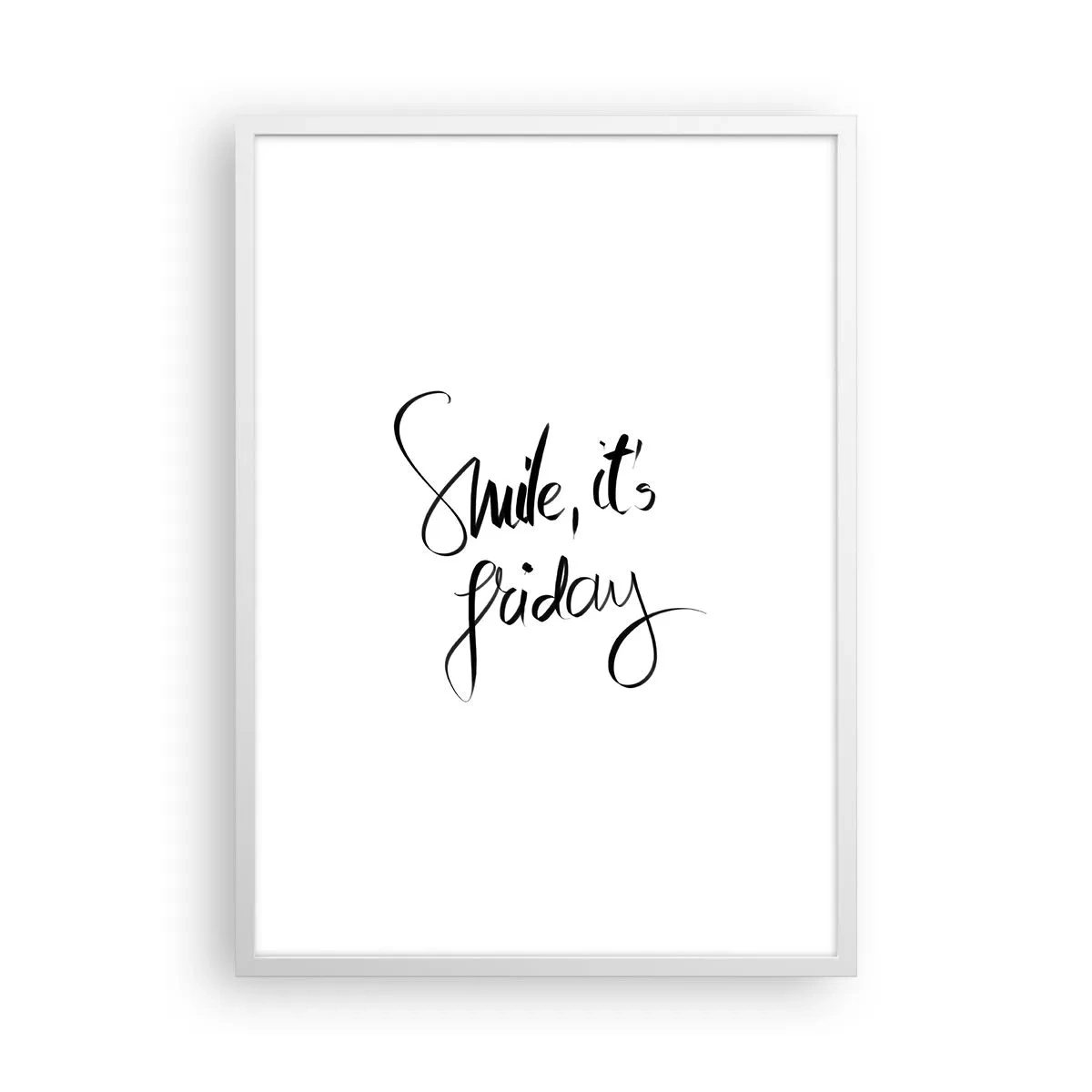 Plakát v bílém rámu - Opravdová radost - 50x70 cm