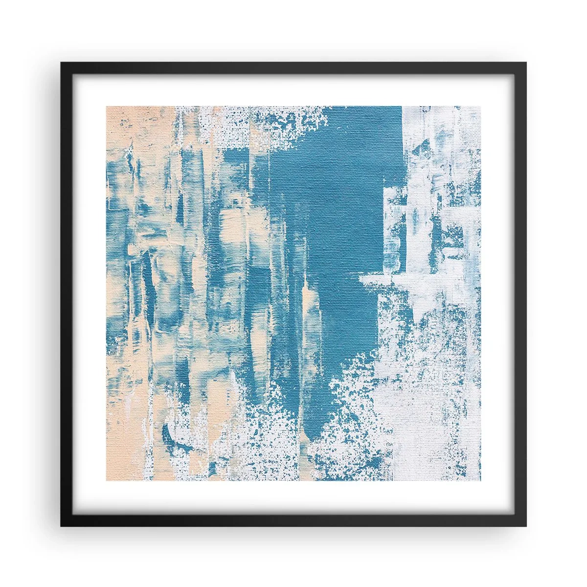 Plakát v černém rámu - Přes rampouch - 50x50 cm