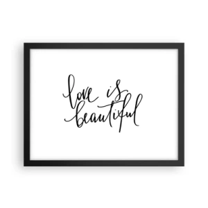 Plakát v černém rámu - Přečti a zopakuj - 40x30 cm