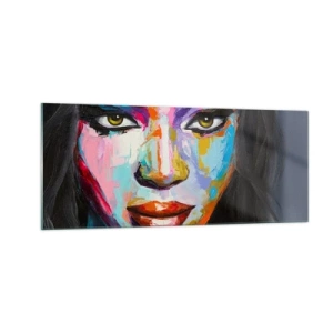 Obraz na skle - Nejde odtrhnout oči - 100x40 cm