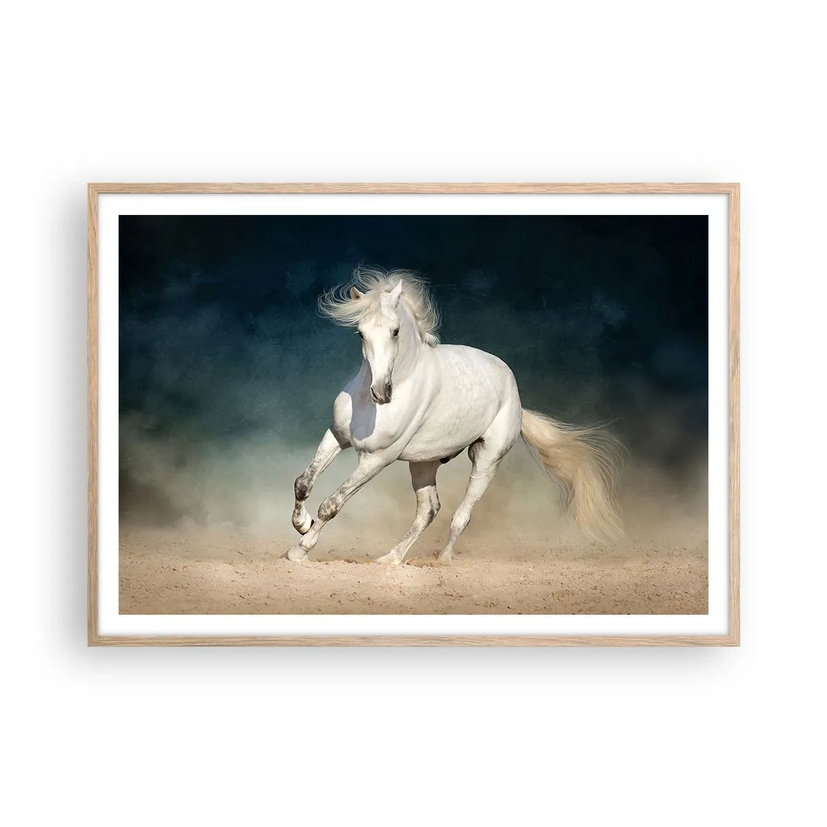 Plakát v rámu světlý dub - Svoboda v čistém stavu - 100x70 cm