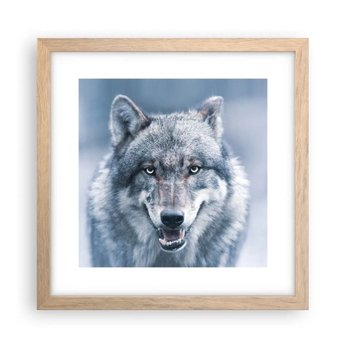 Plakát v rámu světlý dub - Přijmete tuto výzvu? - 30x30 cm