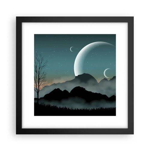 Plakát v černém rámu - Karneval hvězdné noci - 30x30 cm