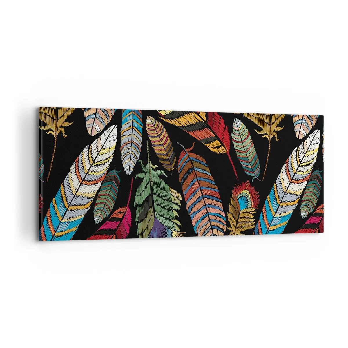 Obraz na plátně - Ptačí karneval - 100x40 cm