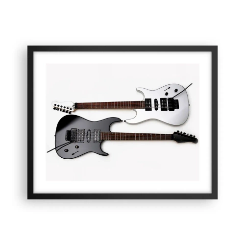 Plakát v černém rámu - Harmonie tvarů - 50x40 cm