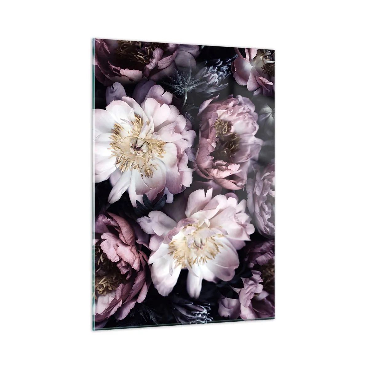 Obraz na skle - Kytice ve starém stylu - 50x70 cm