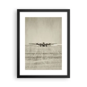 Plakát v černém rámu - Jako vždy připraven - 30x40 cm