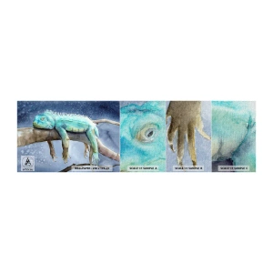 Vzor Fototapety Premium Canvas - Je to fajn! - Chameleón, Zvíře, Lenost - 100x30 cm