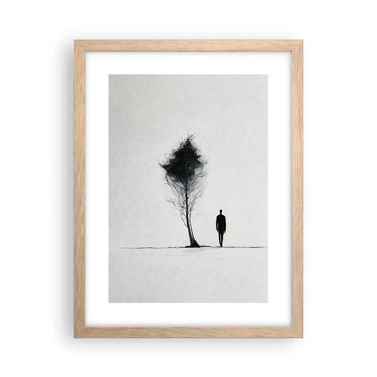 Plakát v rámu světlý dub - Všichni se touláme - 30x40 cm