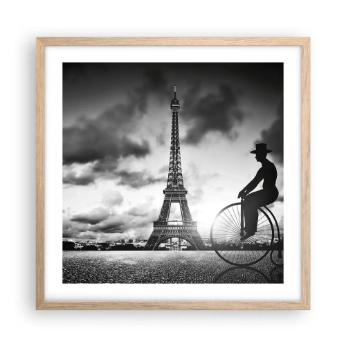 Plakát v rámu světlý dub - Touha po Belle Epoque - 50x50 cm