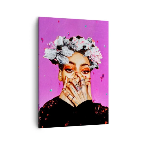 Obraz na plátně - Trochu bláznivá - 50x70 cm