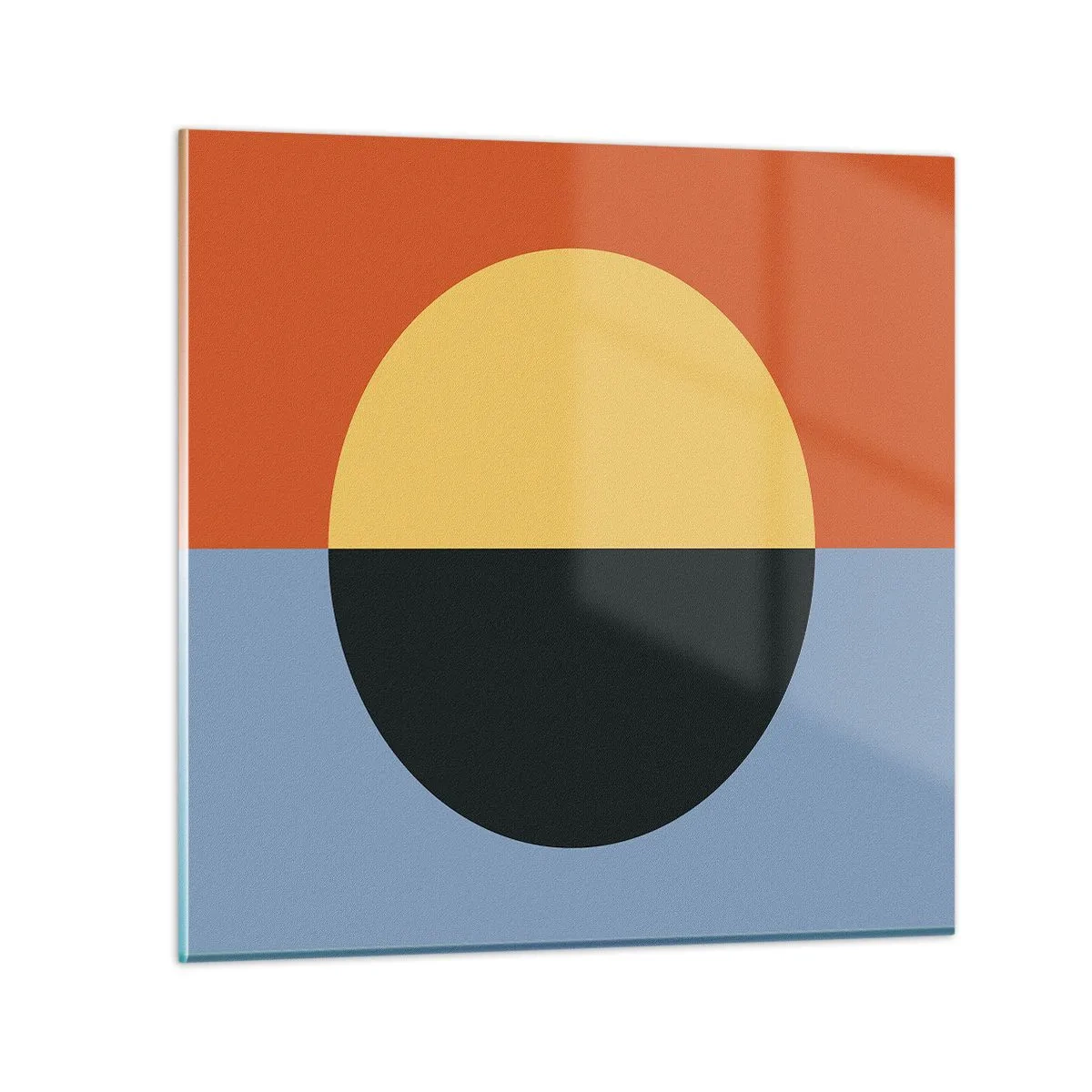 Obraz na skle - Kompozice tepla a chladu - 50x50 cm