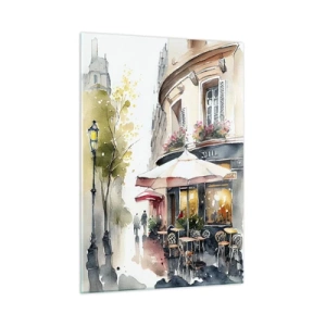 Obraz na skle - Pařížské ráno - 50x70 cm