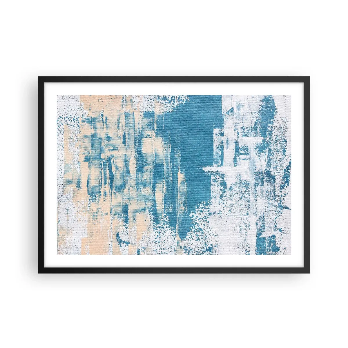 Plakát v černém rámu - Přes rampouch - 70x50 cm