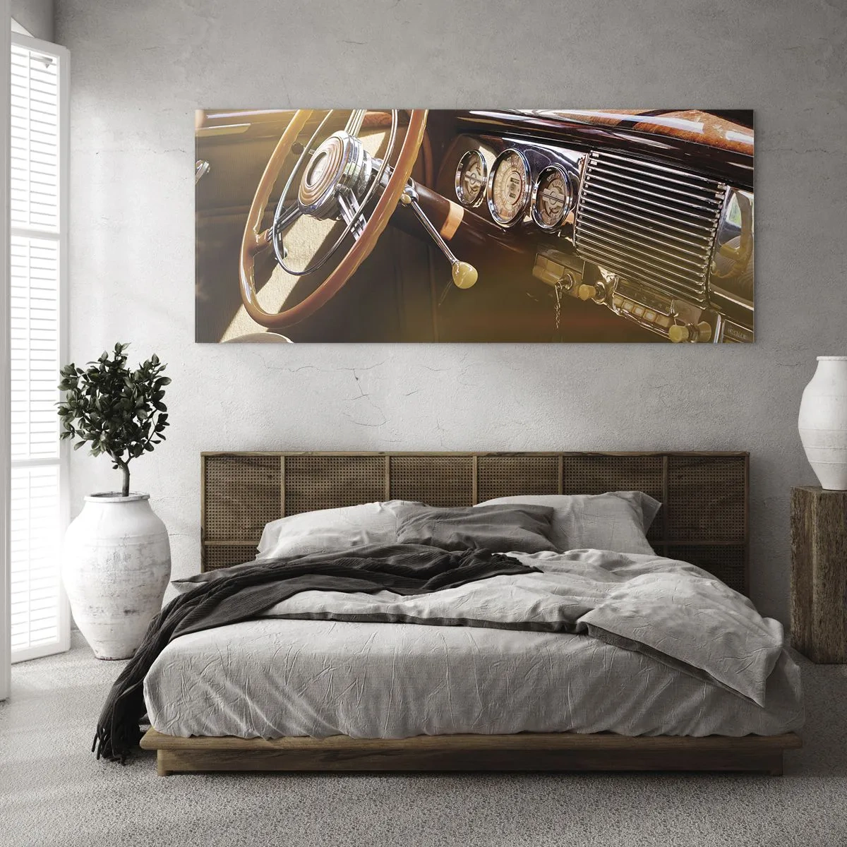 Obraz na skle - Závan luxusu z minulosti - 120x50 cm