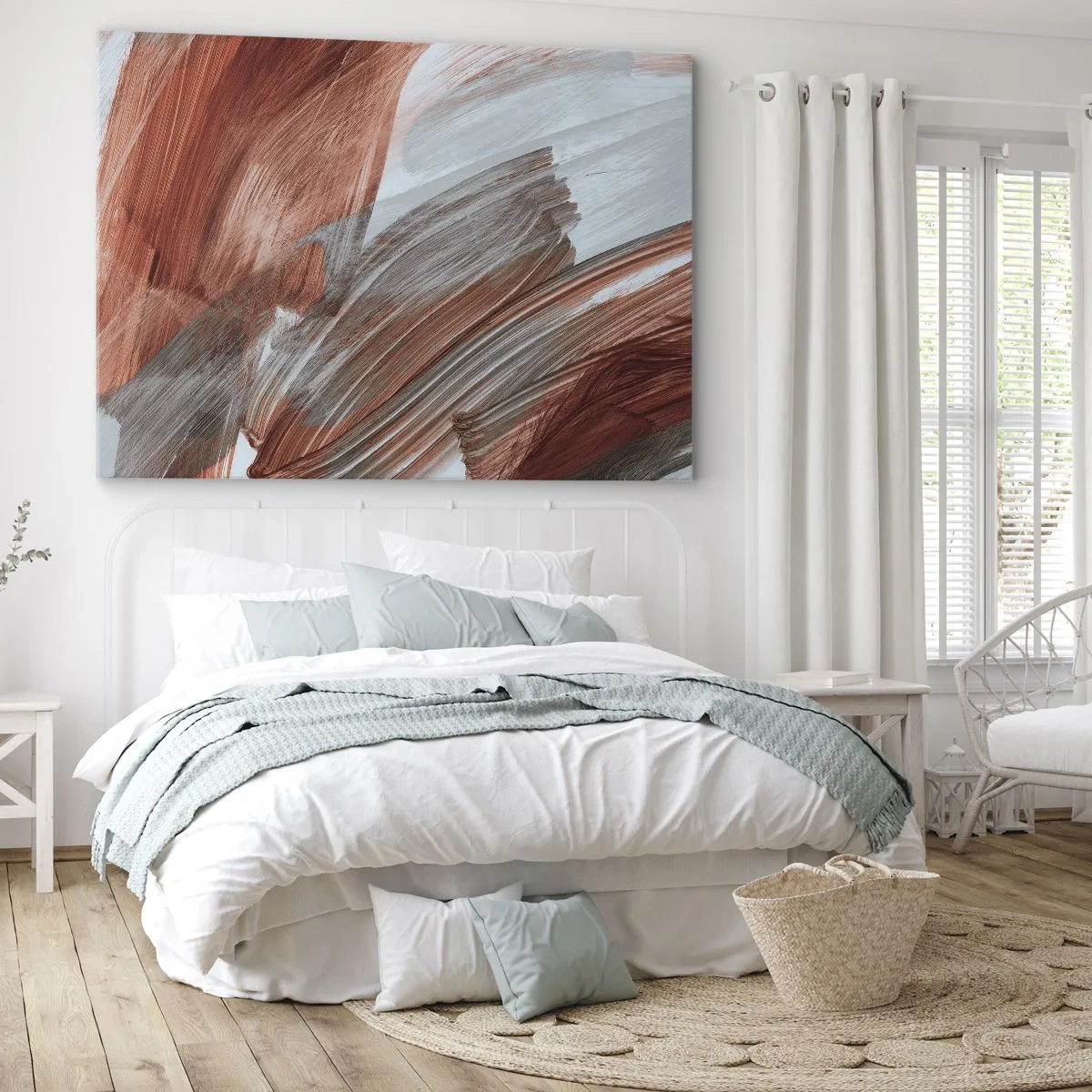 Obraz na plátně - Podzimní větrná abstrakce - 100x70 cm