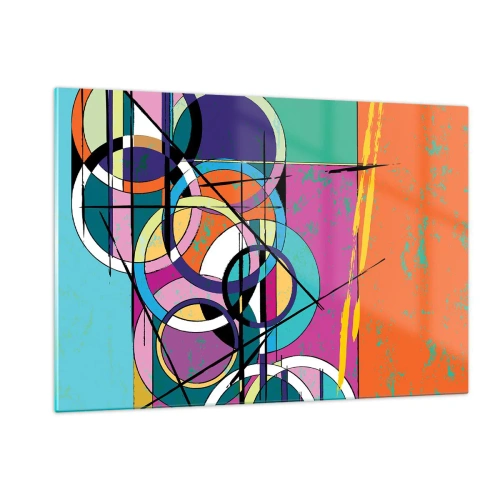Obraz na skle - Kruh za kruhem - 120x80 cm