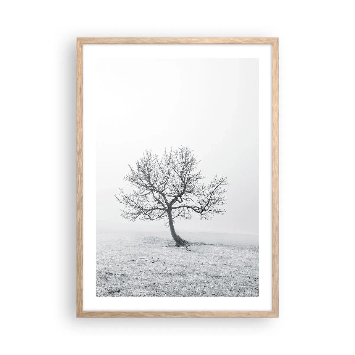 Plakát v rámu světlý dub - Proti nicotě - 50x70 cm