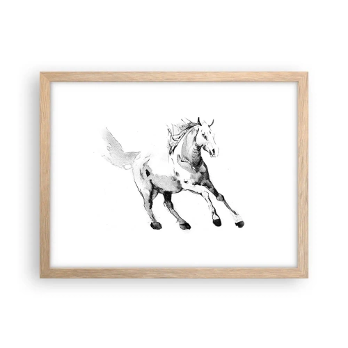 Plakát v rámu světlý dub - Nezkrocená duše - 40x30 cm