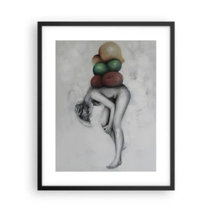 Plakát v černém rámu - Břemeno života - 40x50 cm