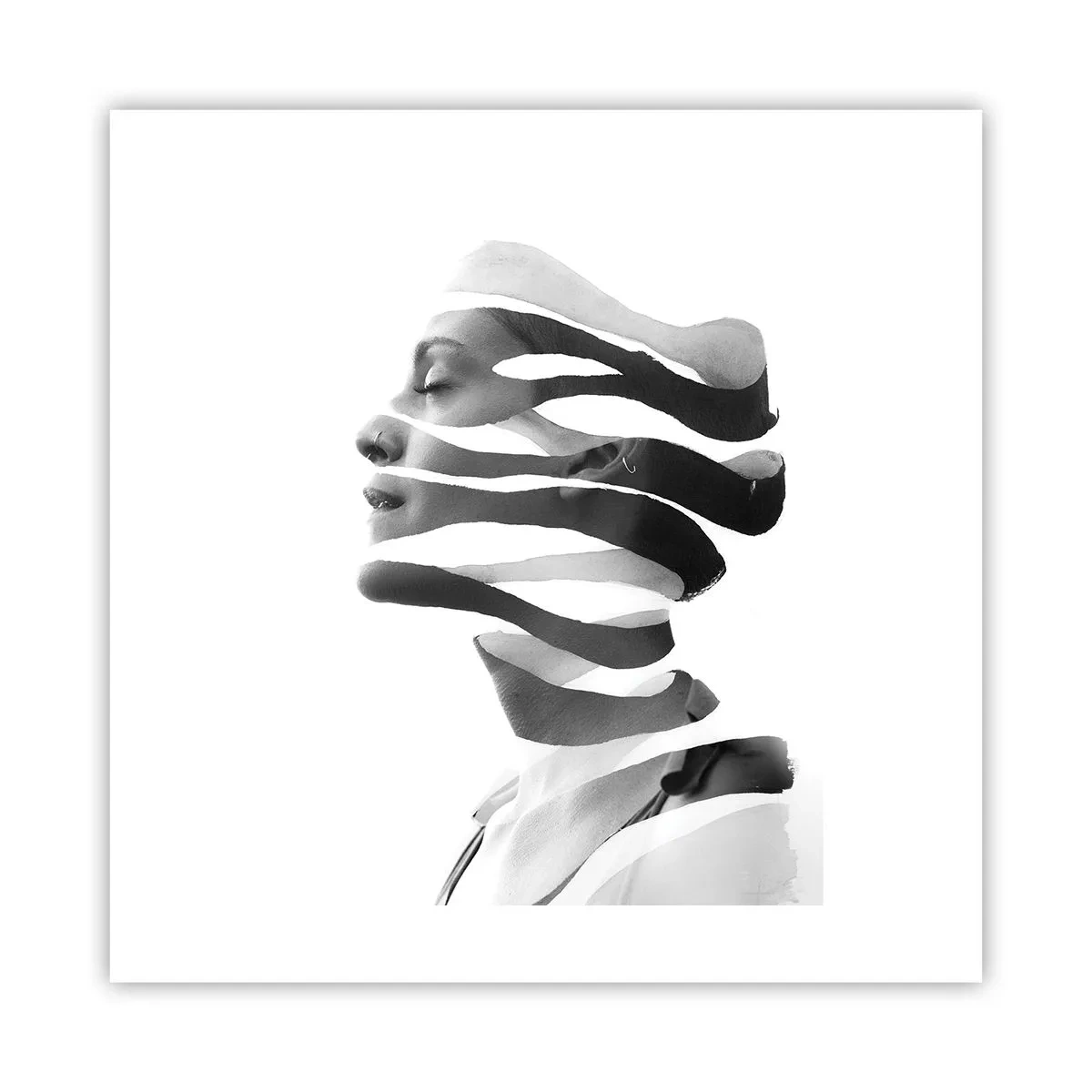 Plakát - Surrealistický portrét - 40x40 cm