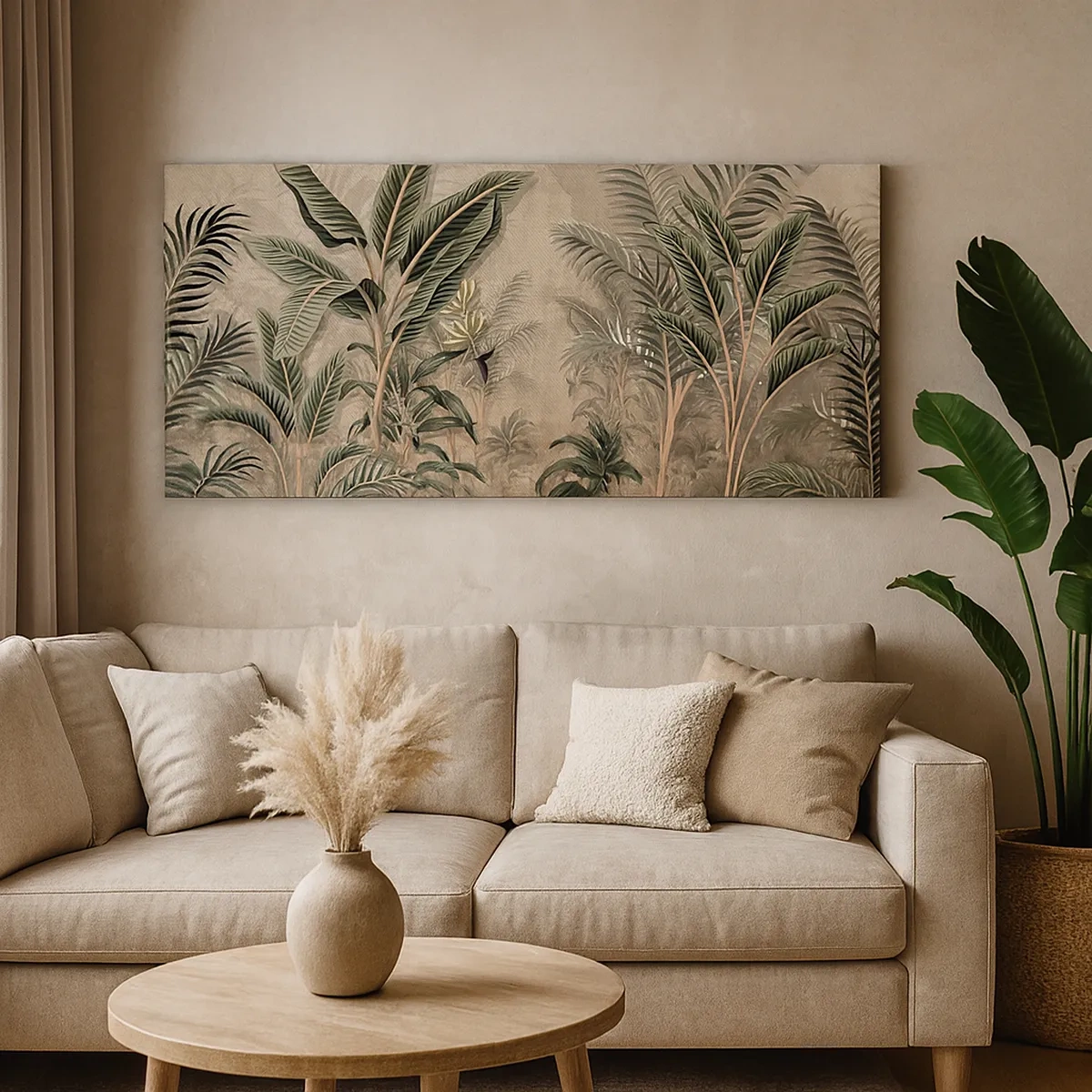 Obraz na plátně - Rytina v koloniálním stylu - 30x30 cm