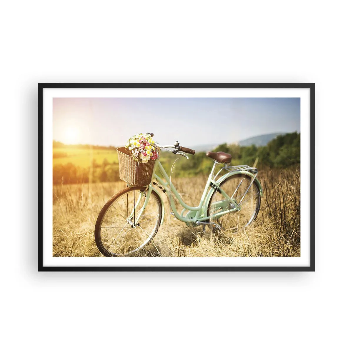 Plakát v černém rámu - Chvíli tu zůstanu - 91x61 cm