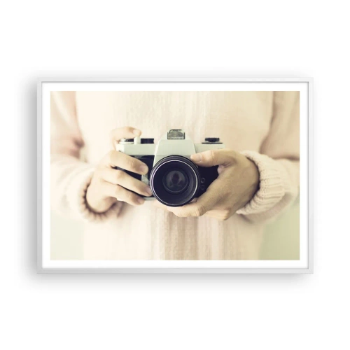 Plakát v bílém rámu - Pro více informací… - 100x70 cm