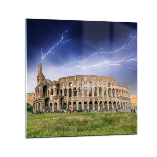 Obraz na skle - Aréna války - 40x40 cm