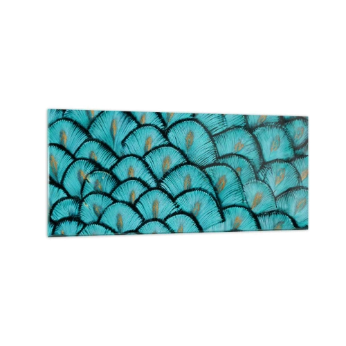 Obraz na skle - Velká slavnost peří - 120x50 cm
