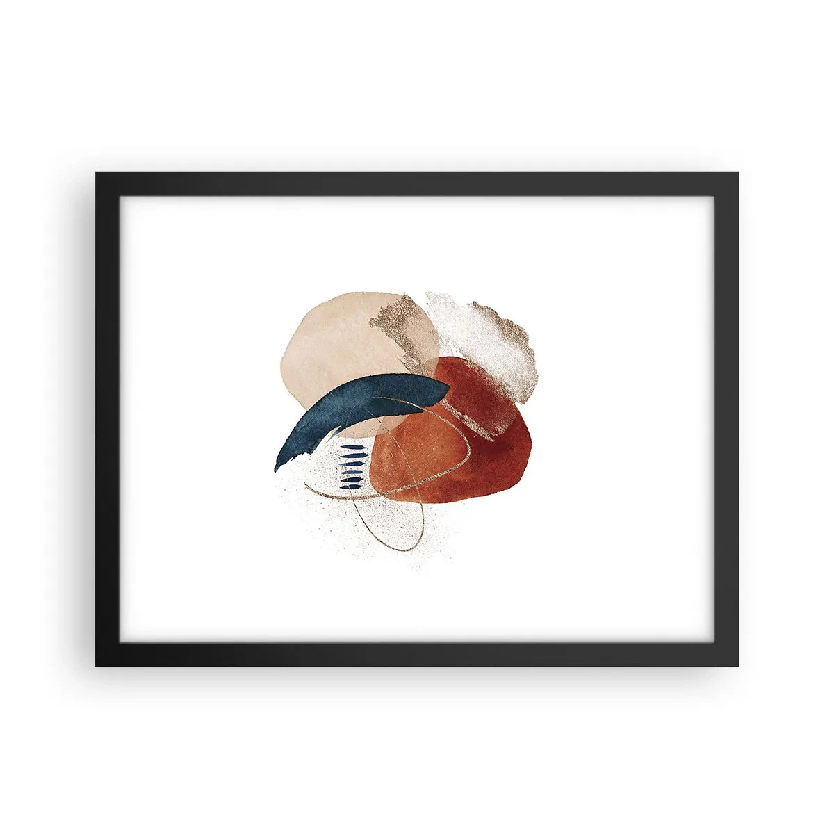 Plakát v černém rámu - Oválná kompozice - 40x30 cm