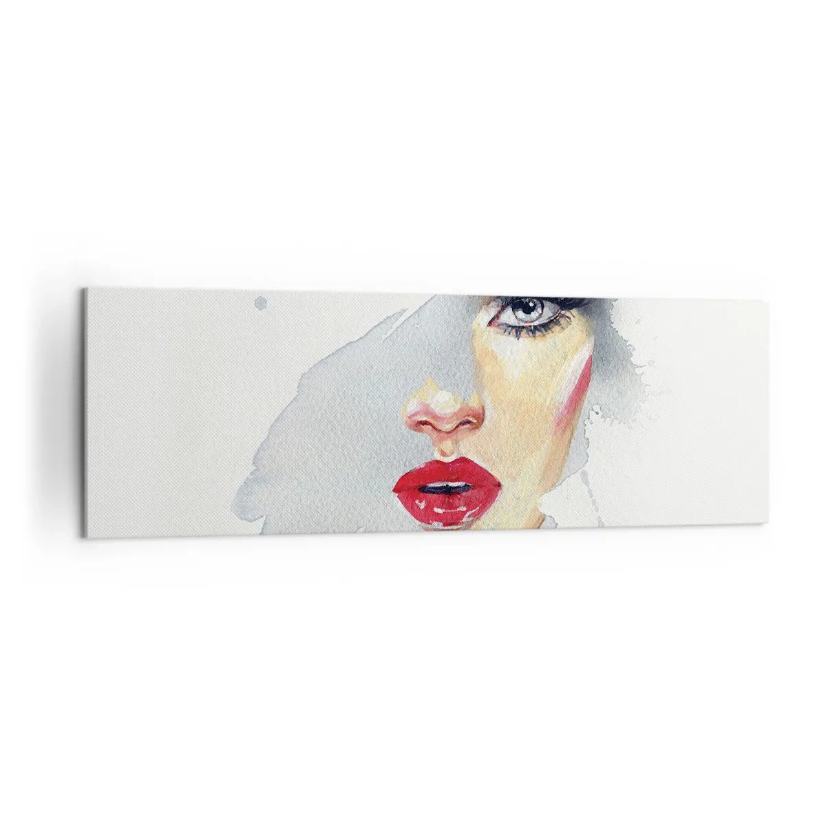 Obraz na plátně - Odraz v kapce vody - 160x50 cm