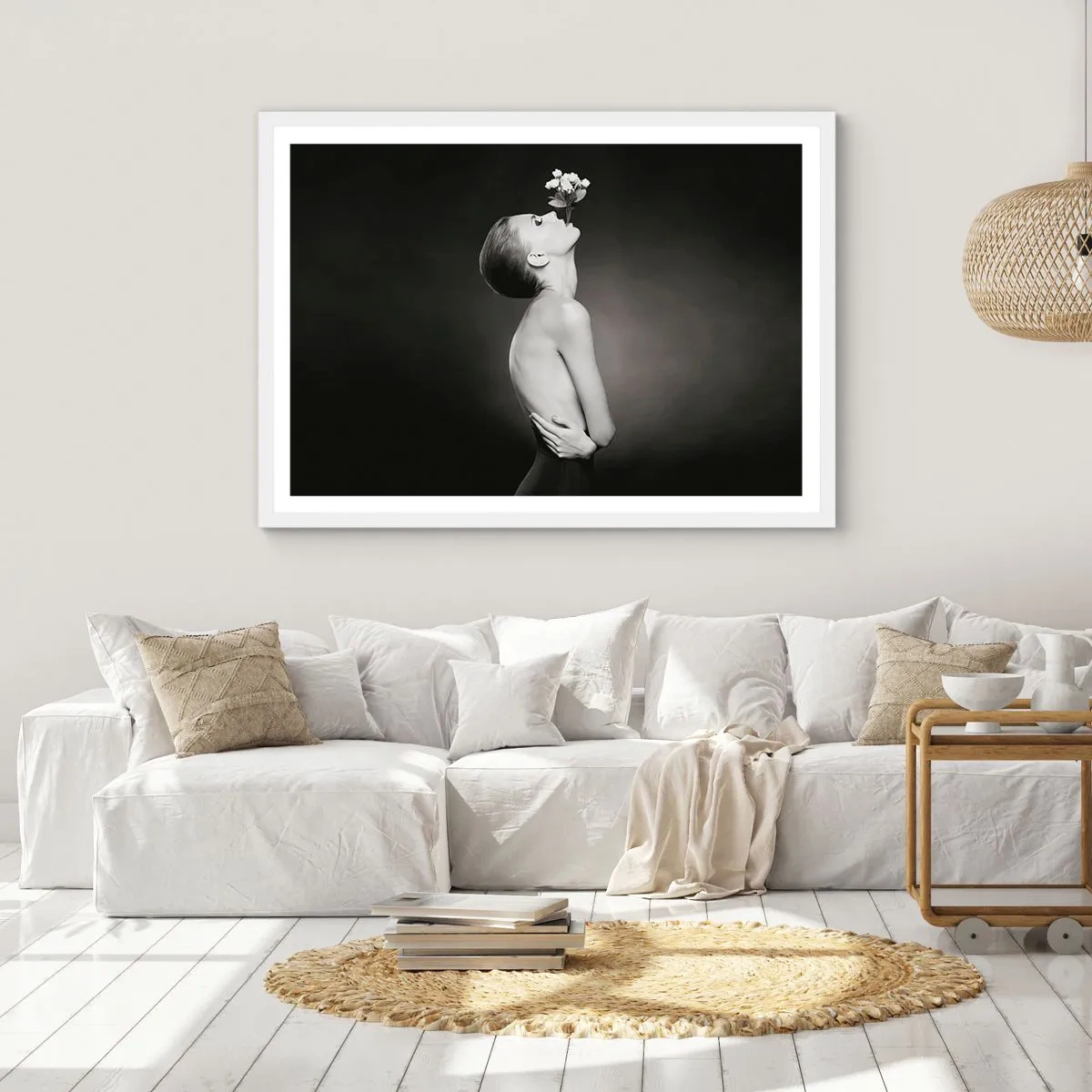 Plakát v bílém rámu - Excentrická elegance - 50x40 cm