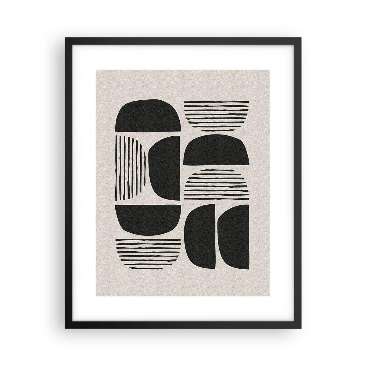 Plakát v černém rámu - Polovičaté soustavy - 40x50 cm