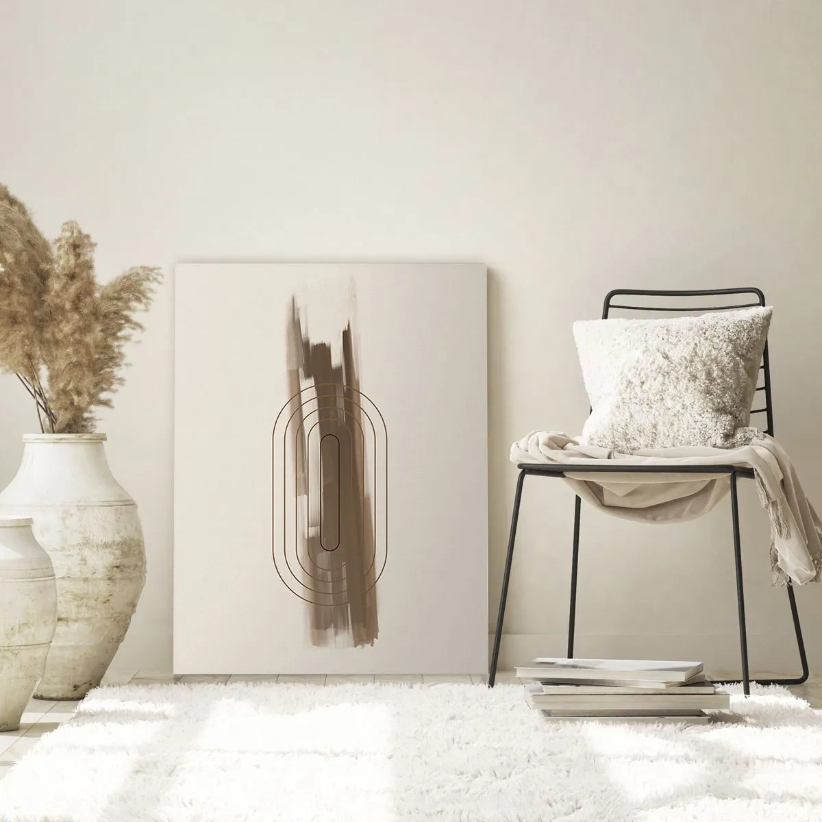 Obraz na skle - Závan šedi - 70x100 cm