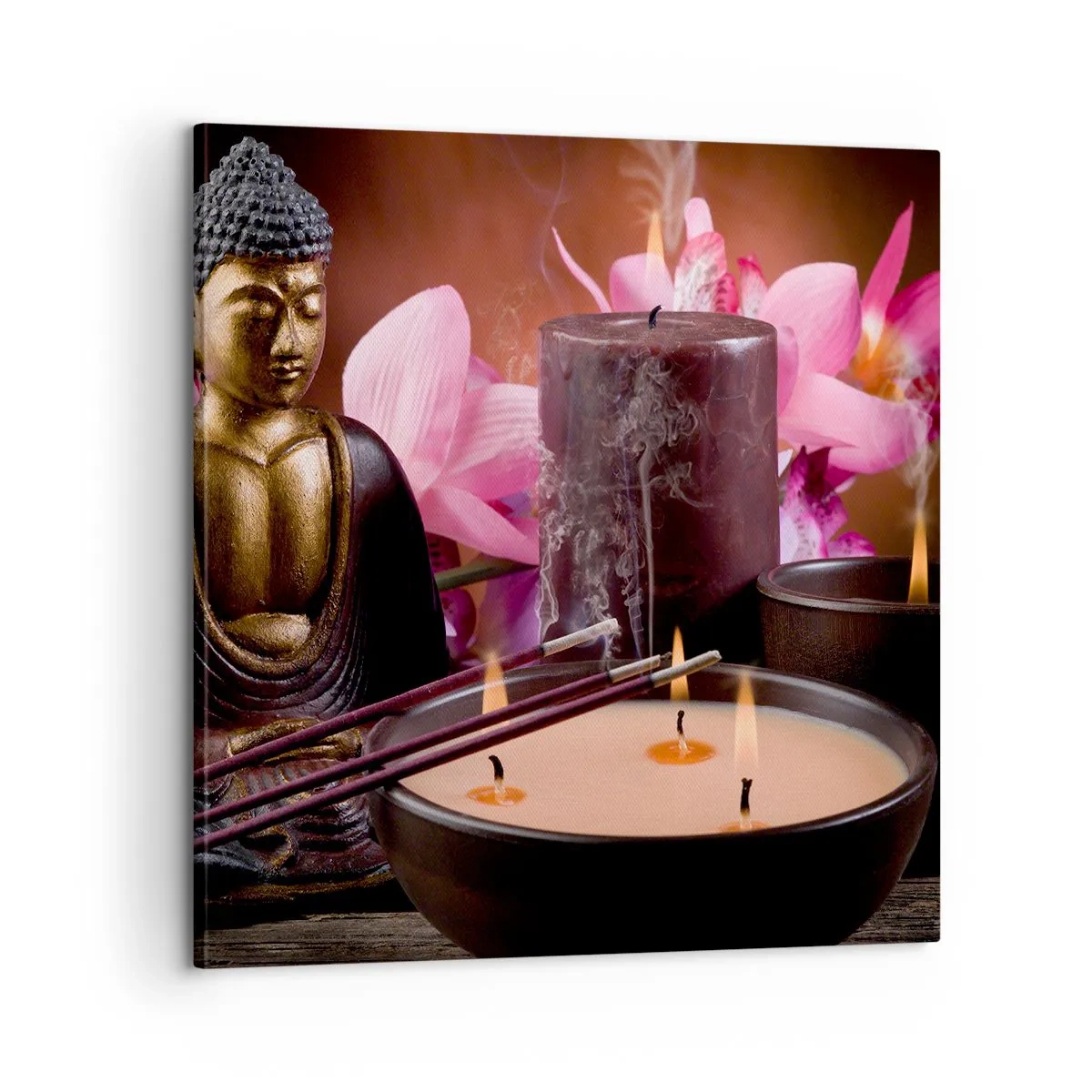 Obraz na plátně - Očistit mysl, uklidnit tělo - 60x60 cm