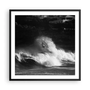 Plakát v černém rámu - Výzva přijata! - 60x60 cm