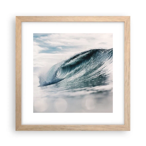 Plakát v rámu světlý dub - Vodní špička - 30x30 cm