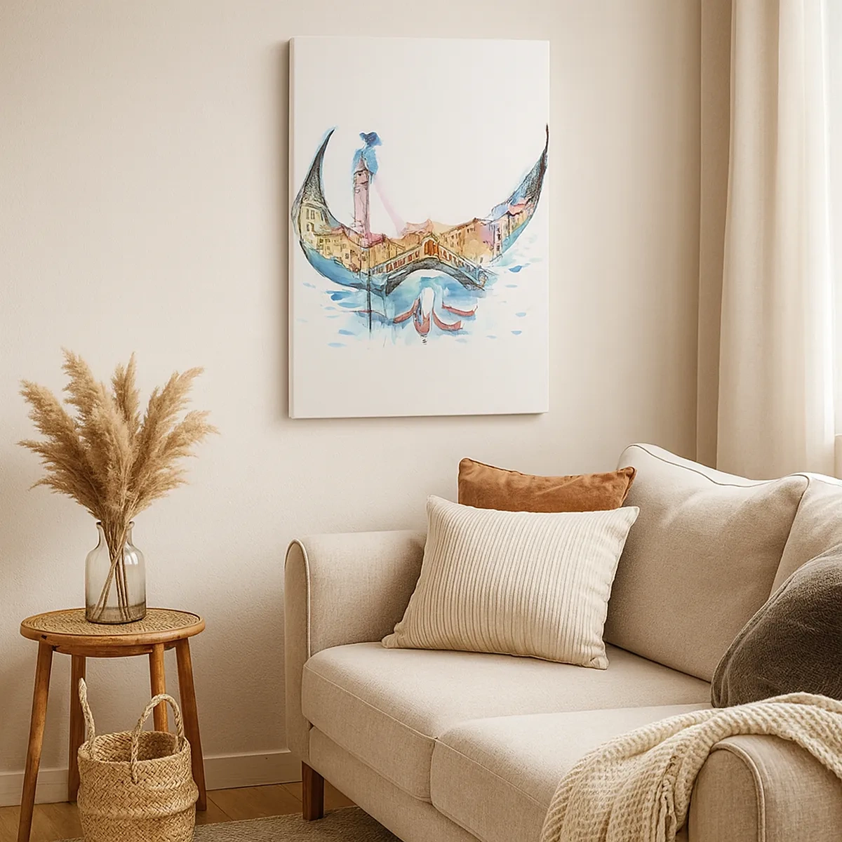 Obraz na plátně - Plujeme městem - 50x70 cm