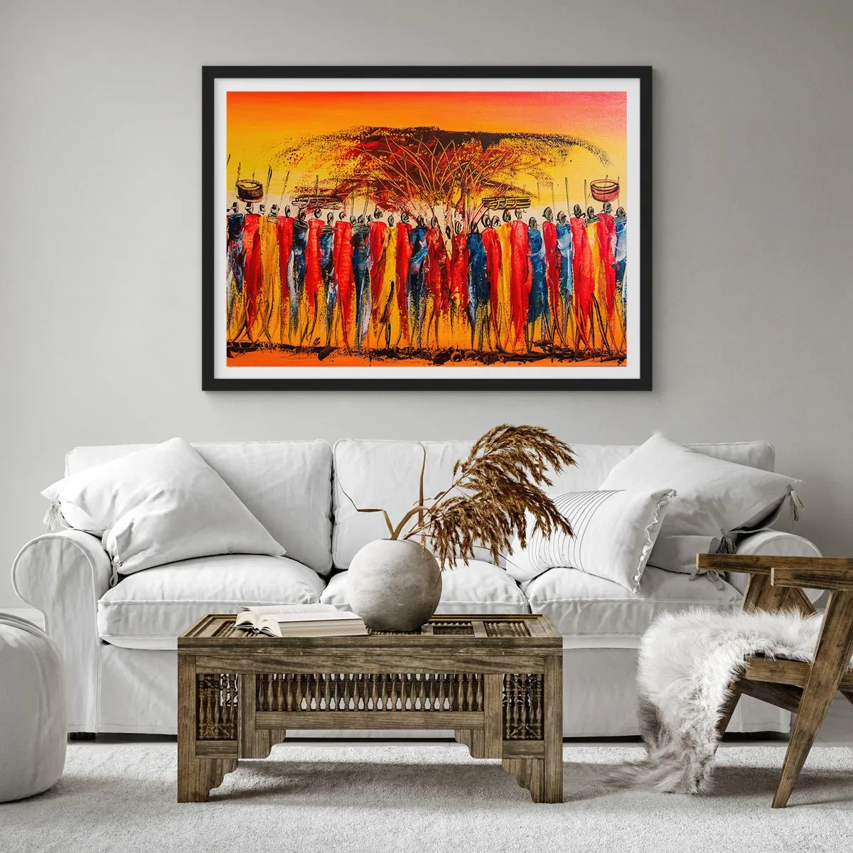 Plakát v černém rámu - Tam, tam, tam, tam jdou - 91x61 cm