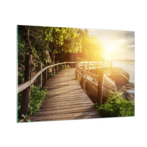 Obraz na skle - Další zatáčka, další zázraky - 100x70 cm