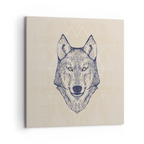 Obraz na plátně - Alfa o pronikavém pohledu - 60x60 cm
