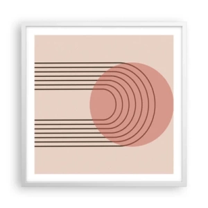 Plakát v bílém rámu - Neodolatelná přitažlivost - 60x60 cm